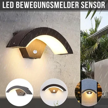 

Motion Sensor LED Wall Light 15W Garden Yard Wall Lamp Automatic Human Body Infrared Sensor Outdoor Porch Lamp Waterproof IP54