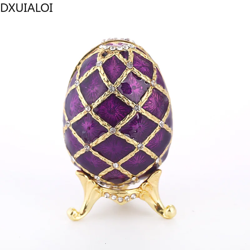 

Home decoration European creative jewelry storage box, metal egg, gold-plated diamond tabletop ornaments, metal crafts DXUIALOI