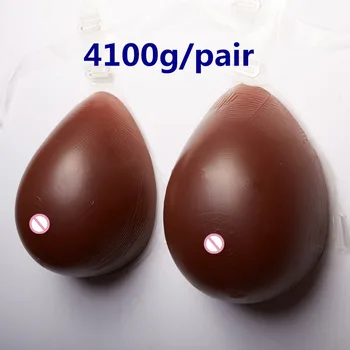 

Shemale Fake Breast 4100g/pair Crossdresser Drag Queen Boobs Enhancer Transgender Artificial Breast Silicone Breast Form