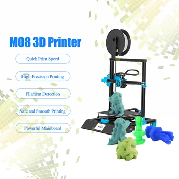 

New High-precision 3D Printer 3.8 Inch Touchscreen DIY Self-assembly 220*220*270mm Max. Printing Size with Resume Printing Funct