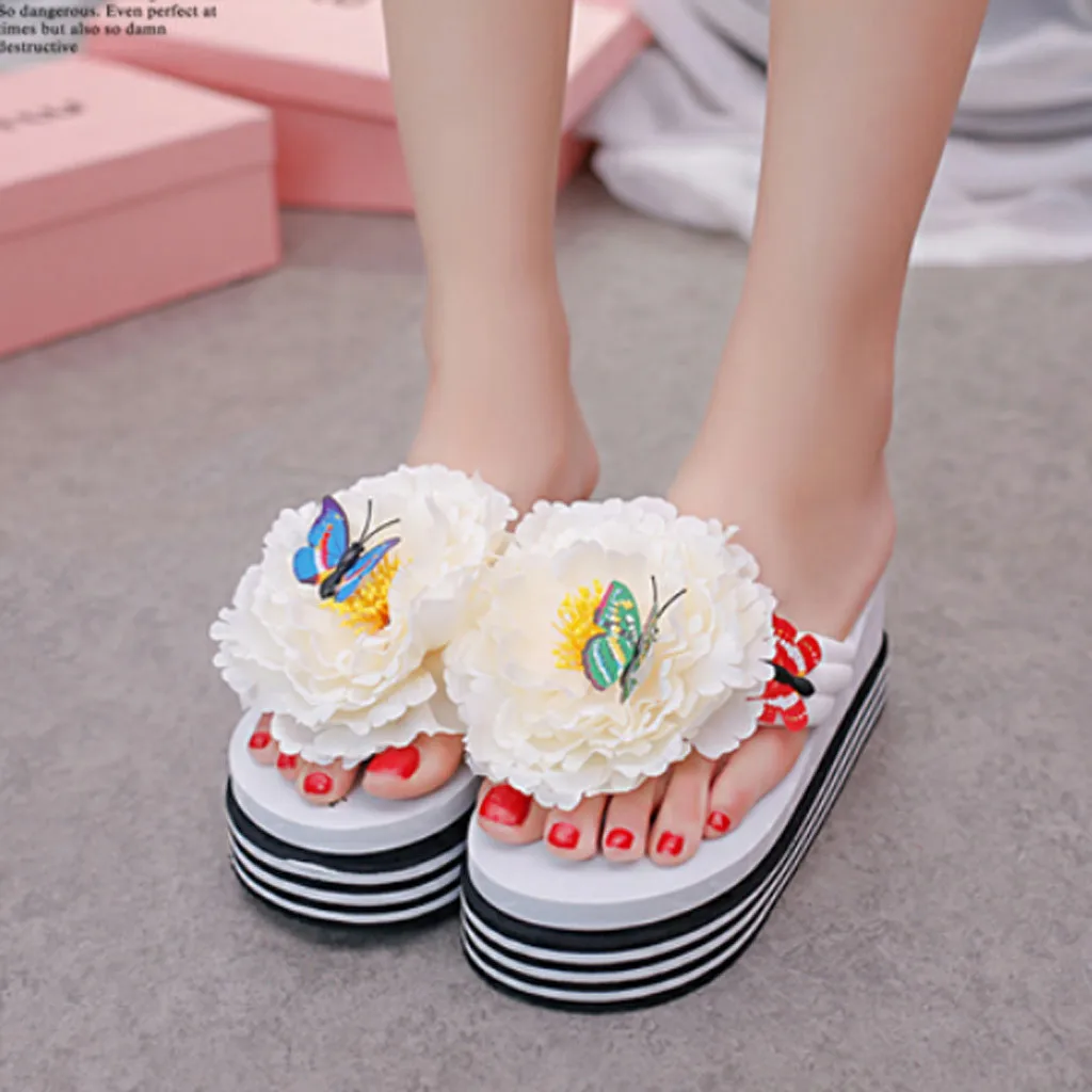 cream colored flat sandals