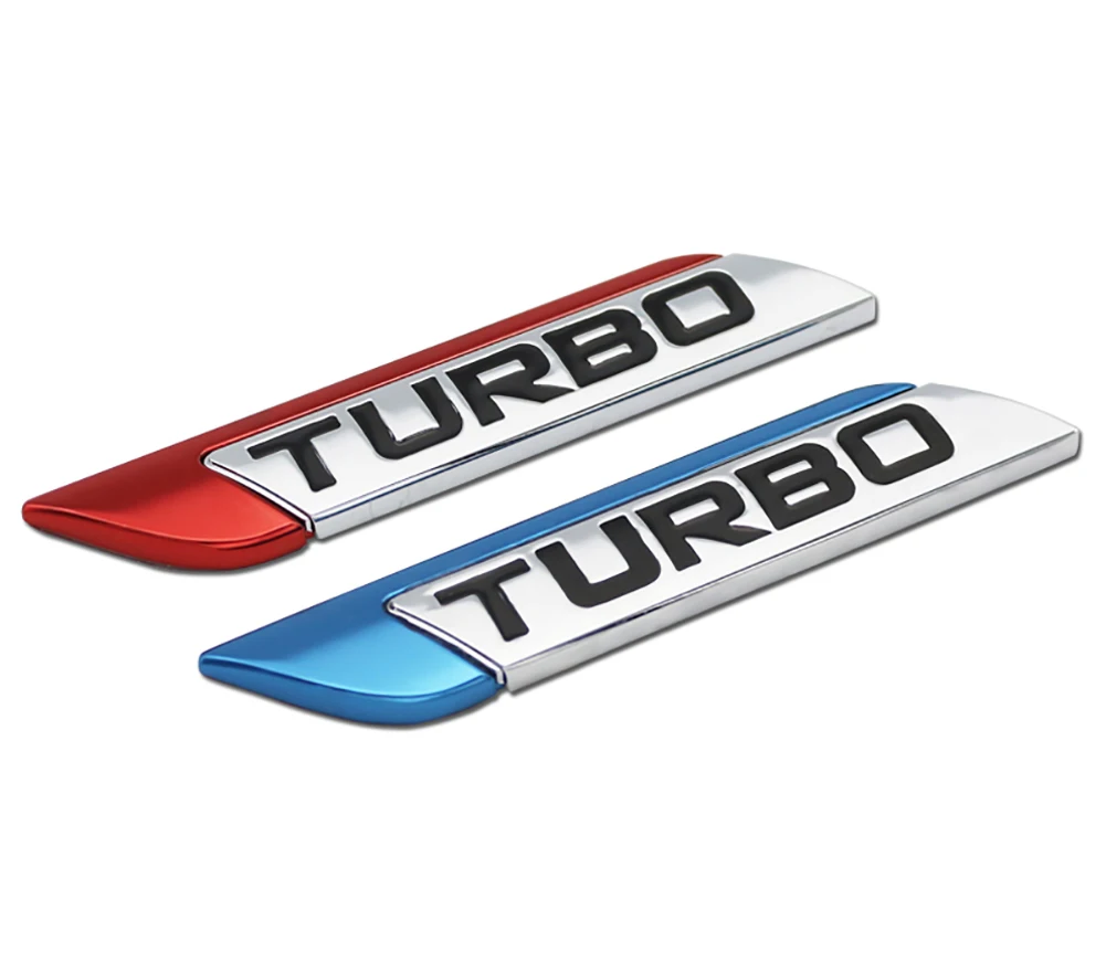 50% HOT SALES！！！3D Metal TURBO Turbocharged Car Sticker Logo Emblem Badge Car Styling Decals