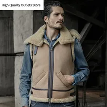 Мужской жилет из натуральной кожи из овчины, жилеты из натуральной кожи, куртка без рукавов, меховое пальто, верхняя одежда с капюшоном, модный термо жилет