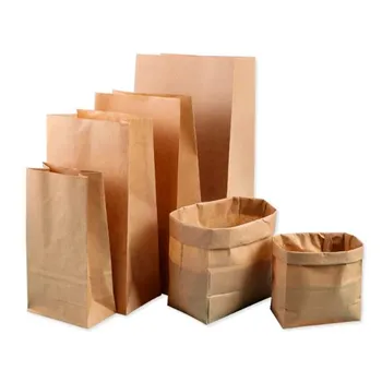 

10 Pcs/lot Kraft Brown Paper Clutch Bag Gift Packing Wedding Party Cookies Wrap Treat Brown Paper Case Packet Hot Wholesales