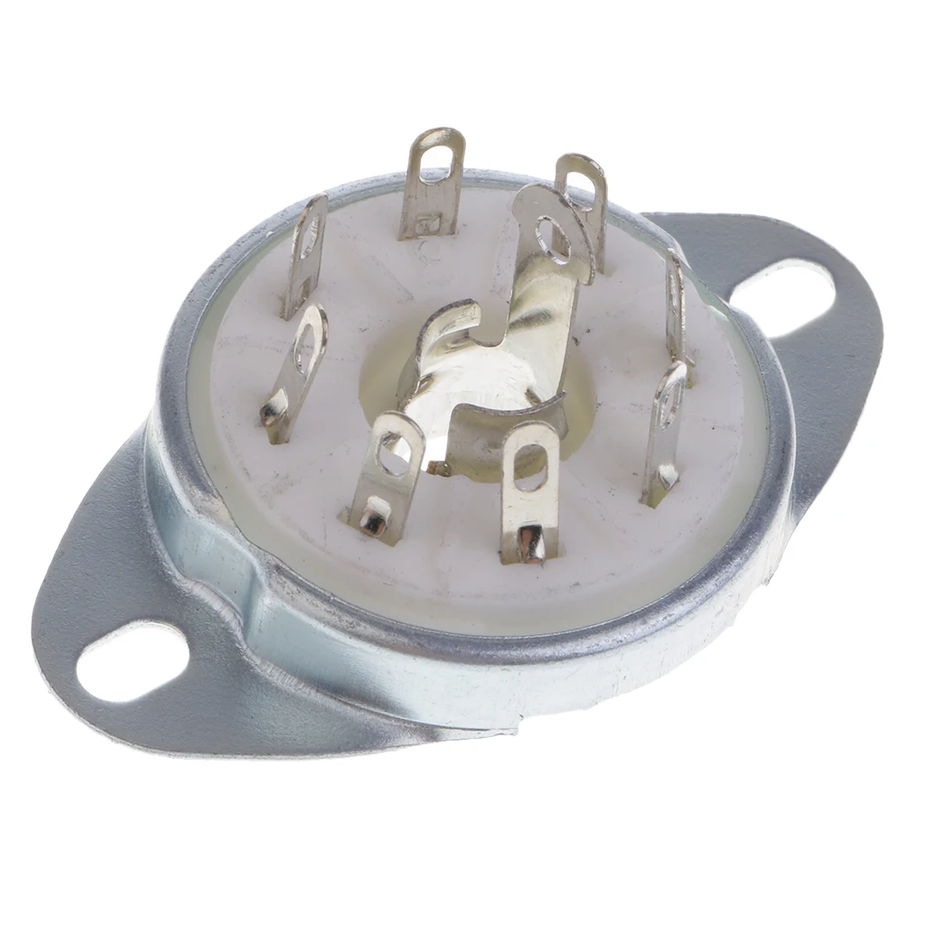 8pin PCB Mounting Vacuum Tube Socket GZC8-Y-8 For 5B254 4P1S