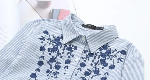 HXYZ новая весенняя белая рубашка Blusas большой размер Женская с длинным рукавом с вышивкой дерева свободная длинная хлопковая рубашка Блузки XXXXL