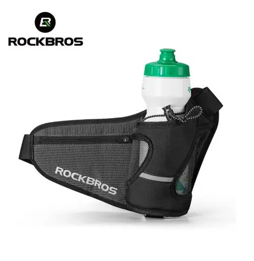ROCKBROS Велоспорт светоотражающие велосипедные уличные сумки велосипед Пояс для бутылки с водой сумка поясная сумка Велоспорт Путешествия Фитнес Бег Талия