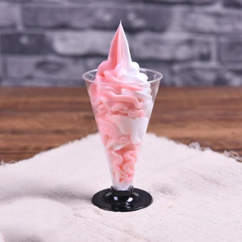 

Simulation Sundae model Dummy Fruit Sundae cup Sample plastic Ice Cream Sundae Props Fake Food Model