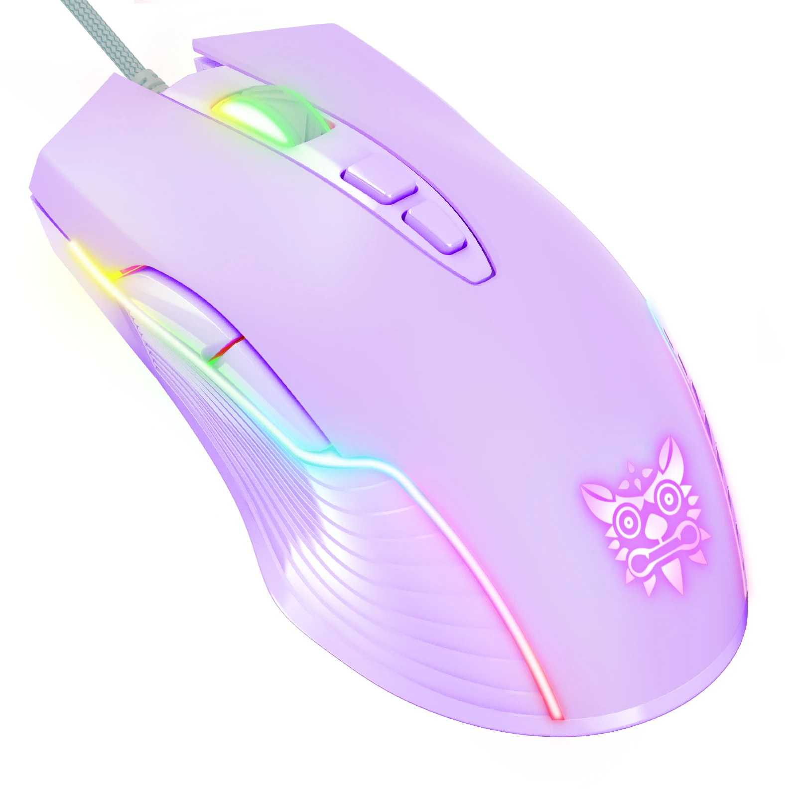 USB Wired Gaming Mouse, 6-Speed DPI Adjustable 6400DPI, 7-Button RGB Light Optical Mouse, Suitable For PC, Laptops, Gamer 