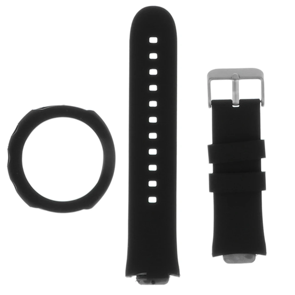 MagiDeal Silicone Watch Band+Protective Case for ASUS ZenWatch 3 Smartwatch