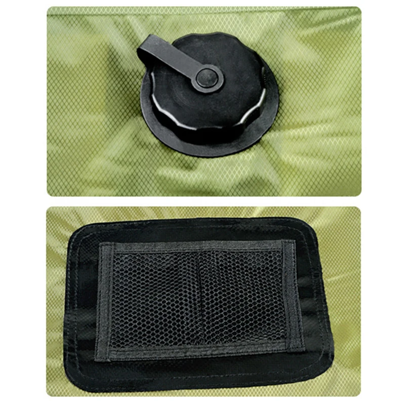 

Bathing Shower Bag Travel Bucket Pouch Green Hanging Water Container Basket Portable Heater