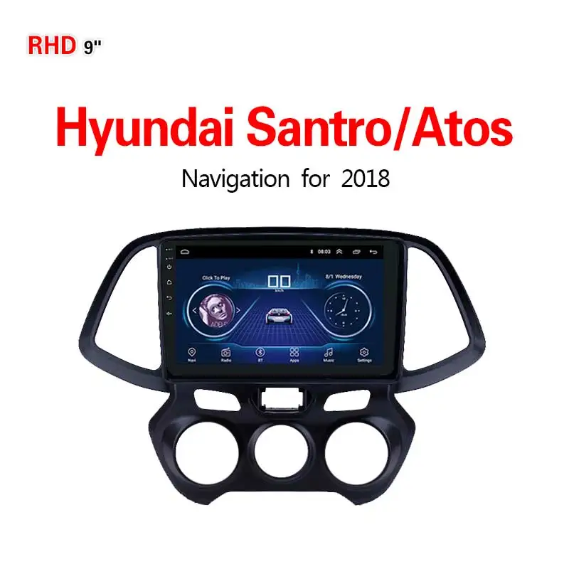 

Lionet GPS Navigation for Car Hyundai Santro/Atos 2018 9Inch RH2033X