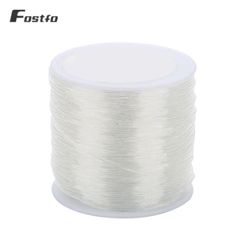 

Fostfo 60yards Clear Crystal Tec Stretch Beading Cord Elastic Thread Jewelry String Craft Tring Necklace Bracelet Making Supply