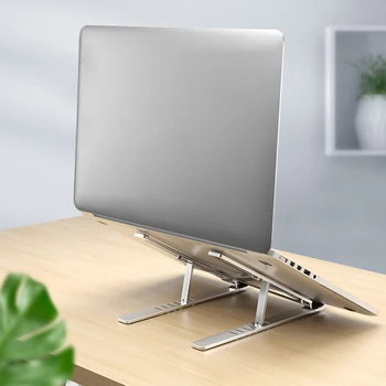 

Foldable Laptop Stand Adjustable Aluminum Alloy Laptop Riser Holder Portable Ergonomic Notebook to 17 inch for MacBook Air Pro