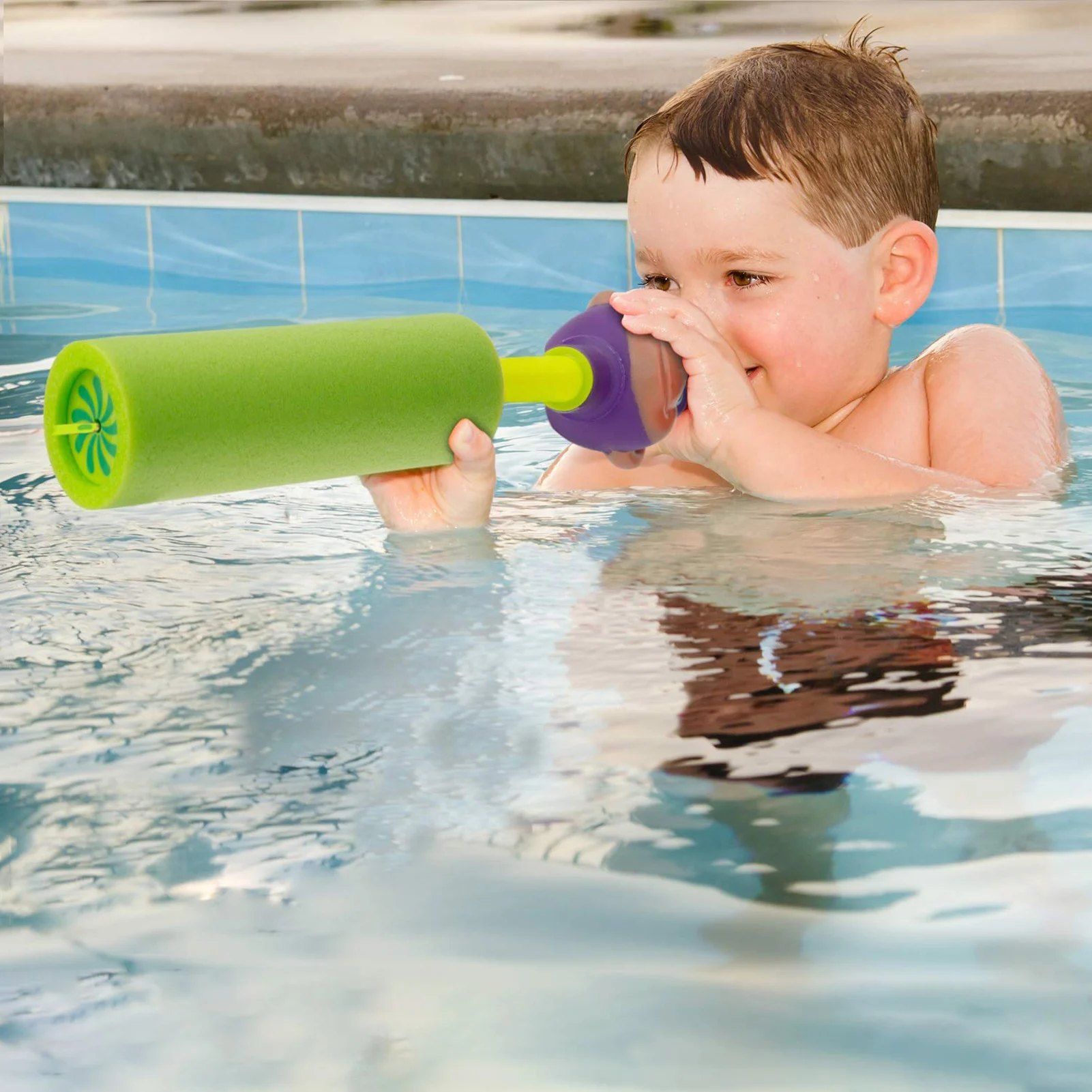 4 Pcs Cute Foam Water Pistol Shooter Super Cannon Toy Children Summer Beach Swimming Pools Toys Shooter Water Toys Kid Gift