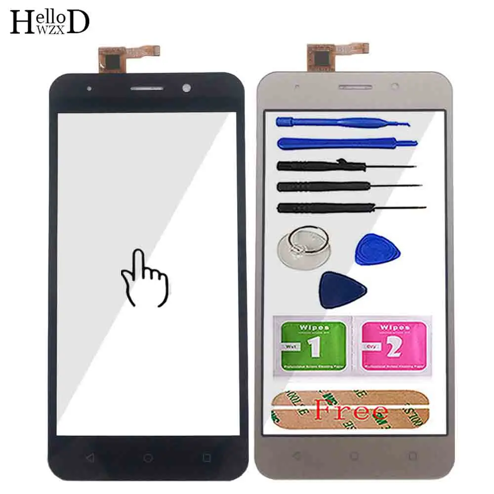 

Mobile Touch Screen Front Glass For Inoi 2 / Inoi 2 Lite Digitizer Panel Touch Screen TouchScreen Tools 3M Glue Wipes