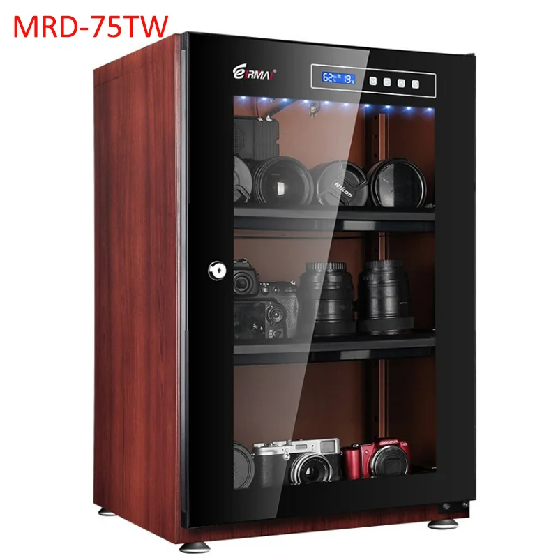 Multi-size Large Capacity Moisture-proof Box Dry Cabinet For SLR Camera Lens Full-automatic Control Electronic Dry Box 70L-160L - Цвет: MRD-75TW