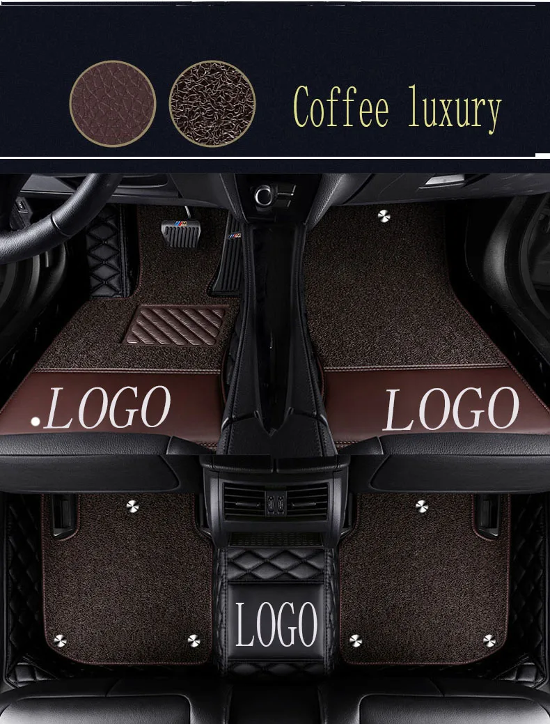 

Car floor mats with Logo/Brand Logo for Volvo C30 S40 S80L V40 V60 XC60 XC90 5D car-styling heavy duty carpet floor liner