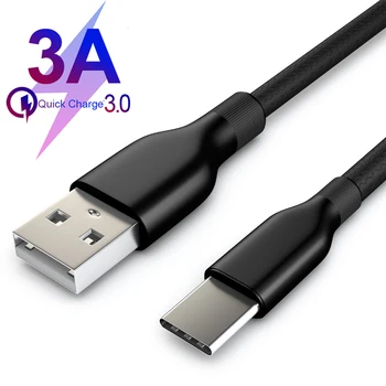

3A TYPE-C Data Cable Micro USB Fast Charge Wire For Honor Samsung S7 Micro Charger Type C Quick Charging Android Cell Phone Cord