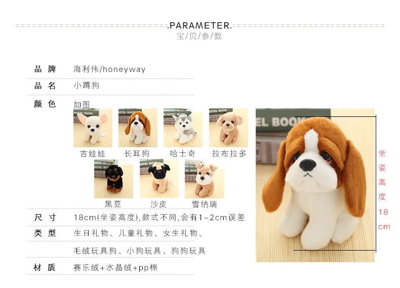 Подарок Wei Husky для детей, для девочек, Qingdao, плюшевая маленькая собака Haili, имитация собак, для девочек, Qingdao Pp, хлопок