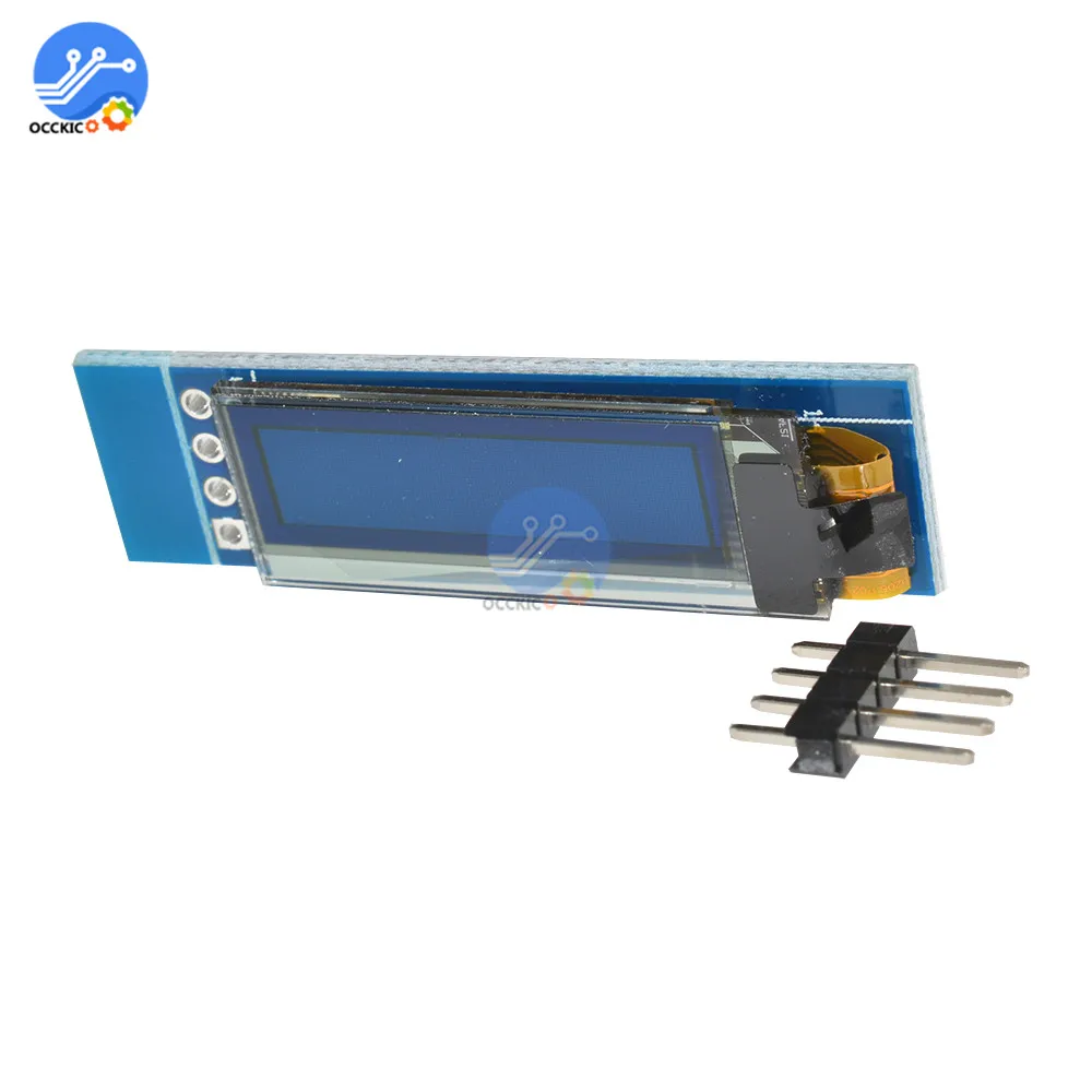 0 91 дюймов 128x32 I2C IIC Серийный белый/синий OLED ЖК дисплей модуль &quot12832 SSD1306 экран для