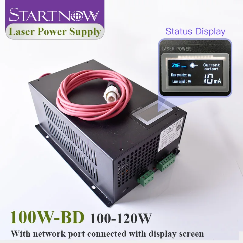 Startnow 100W BD лазерный Питание с Экран дисплея 90 Вт 120 для CO2 лазерная трубка станок