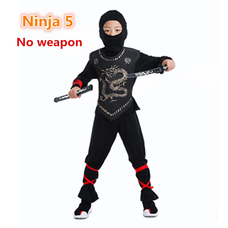 Kids Costume Ninja Cosplay Boys Girls Party Fancy Dress Dagger Knife Darts Carnival Swordsman Warr Suit french maid outfit