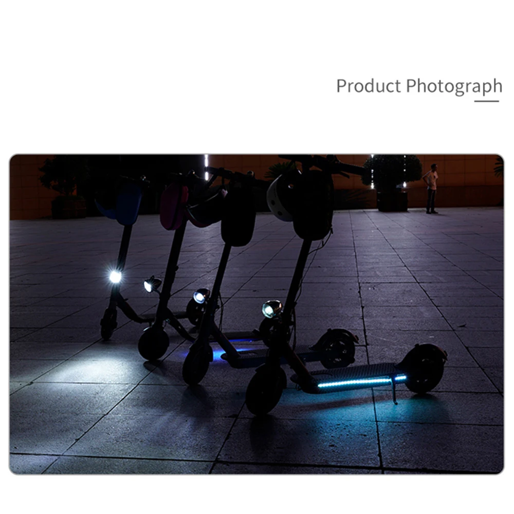 Skateboard Decorative Light for Xiaomi Mijia M365 Electric Scooter DIY Lamp Skateboard Universal Night Safety Foldable LED Strip