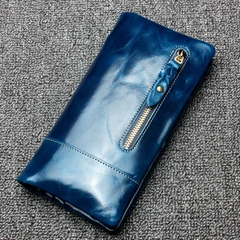 

Women Long Purse Rfid Blocking Women Wallets Genuine Leather Multi-card Money Bag Women's Hasp Card Holder Clutch Bag