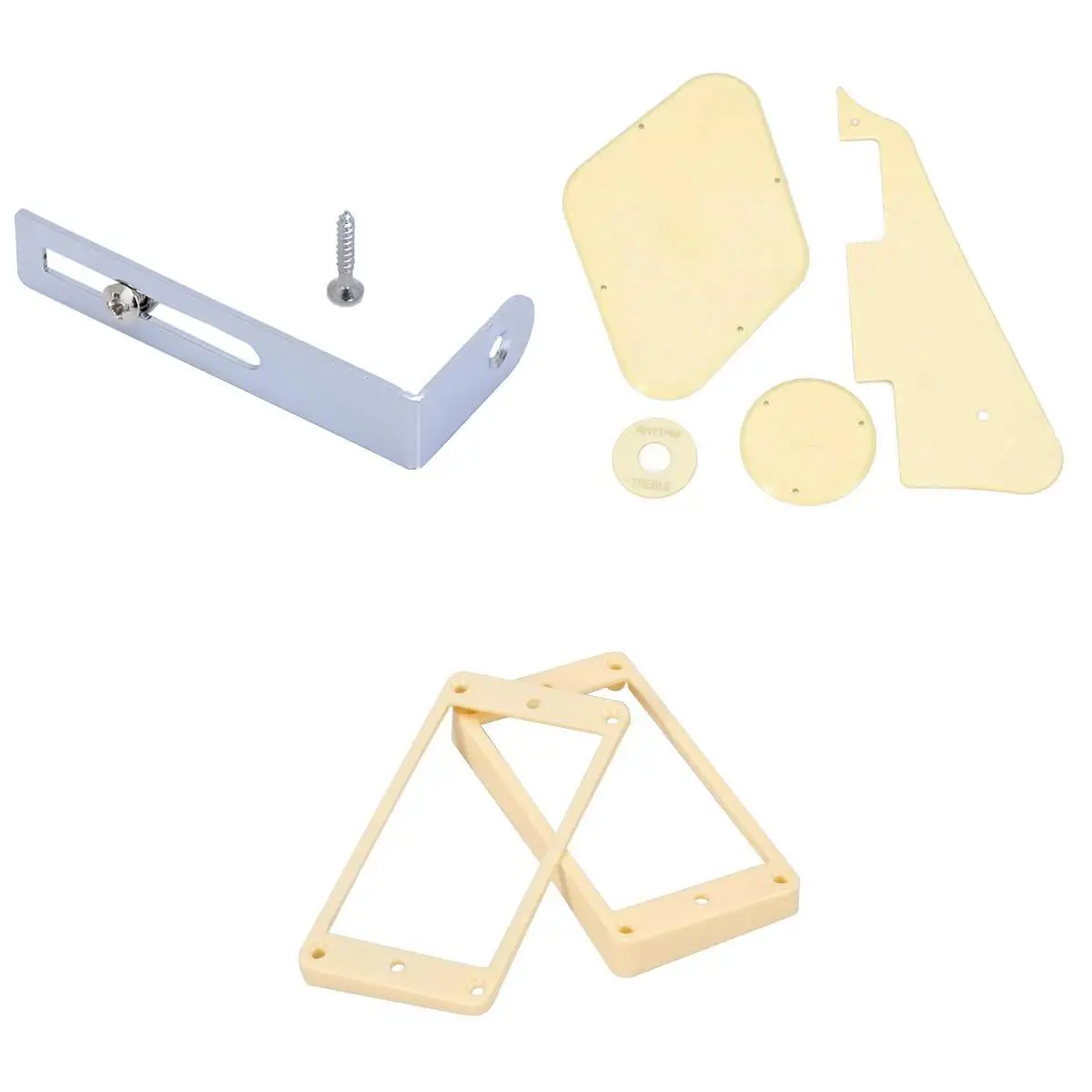 Crema Pickup Frame + Pickguard Staffa + Cavità Rivestimenti Per Gli Interruttori Kit Per Lp Chitarra