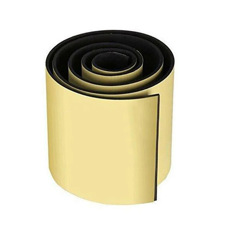 

1pc Car Door Protector Sticker 6mm Black Bumper Decor Guard Parking Safety Wall 100x20CM Accessory Durable New