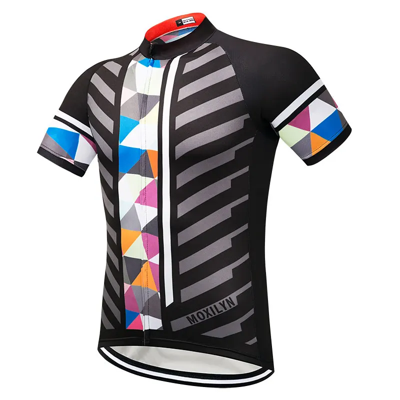 

Moxilyn Bike Team Skull Summer Men Cycling Jersey Tops Breathable Bicycle MTB Jersey Maillot Ciclismo Quick Dry Cycling Clothing