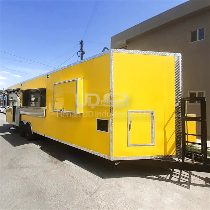 Custom Size Design Mobile Kitchen Food Truck USA Street Sale Pizza Fast