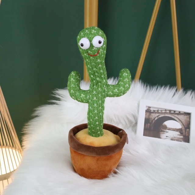 Funny 32cm Electric Dancing Plant Cactus Plush Stuffed Toy with Music for Kids Children Gifts Home Office Decoration 1