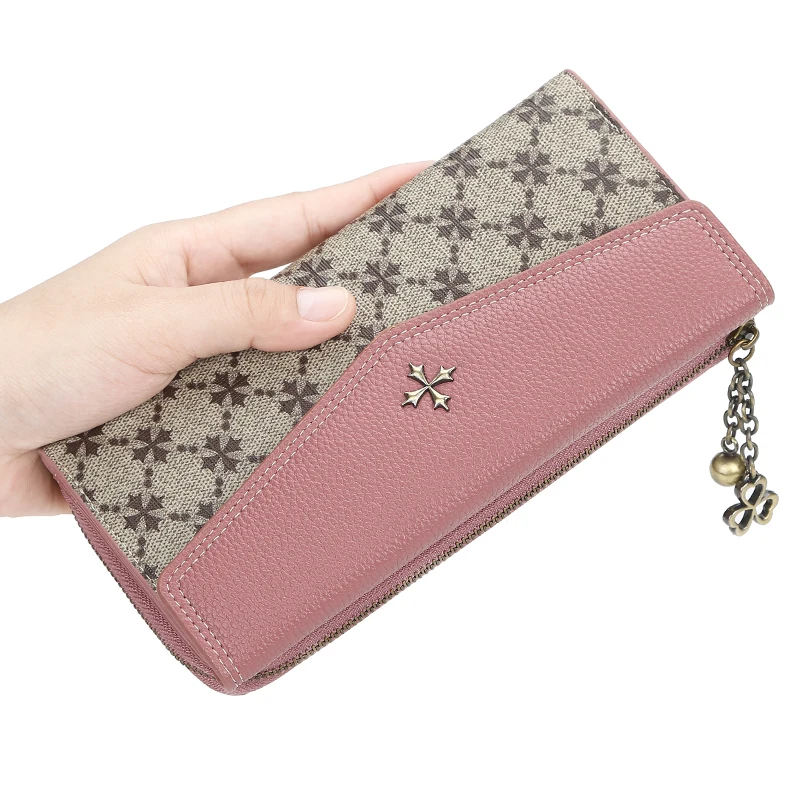 

Large Capacity Fashion Flower Women Wallets Leather Ladies Clutch Purse Brand Female Wallet Coin Pocket Phone Bag Card Holder