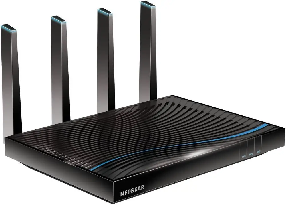 Топ 5 лучших игровых роутеров NETGEAR R8500(простая посылка) Nighthawk X8 AC5300 Смарт трехдиапазонный гигабитный 1000 м+ 2166 м+ 2166 Мбит/с