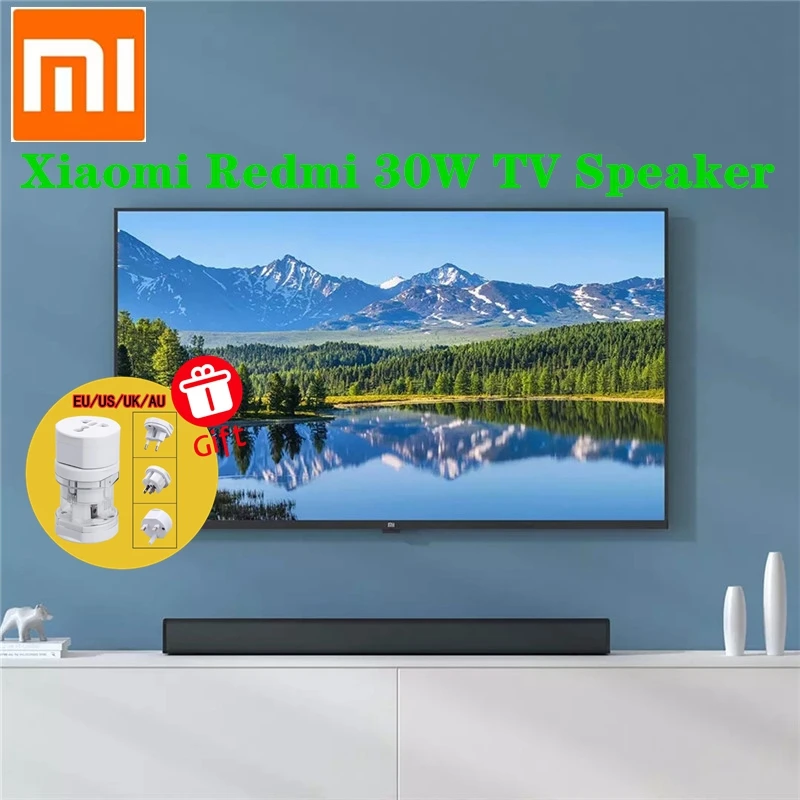Xiaomi Redmi 30W TV Speaker Sound Bar Subwoofer Smart Bass Stereo Device Wireless Bluetooth AUX SPDIF Home Theater Projector