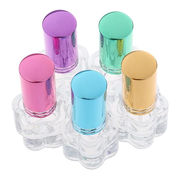 

5Pcs Portable Mini Refillable Perfume Bottle Atomizer Empty Spray Great Gifts for Travel 5ML with Beautiful Flower Shape