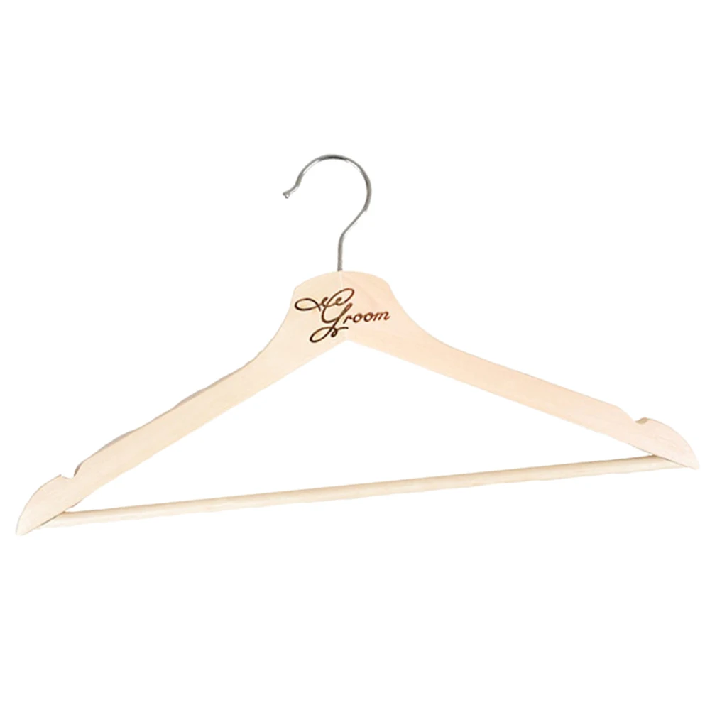 Wedding Dress Hanger Wooden Bridal Clothes Hangers for Brides and Grooms Wedding Dress Hanger Wooden Bridal Clothes Hangers for Brides and Grooms