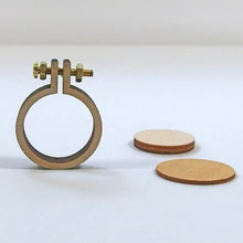 10 шт. 35x30 мм мини-кольца для вышивки, деревянные кольца для вышивки крестиком, Подвески, поделки своими руками