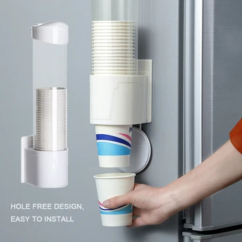

Free Punching Cup Holder Durable Paper Cup Rack Cup Storage Container Drinking Tools for Home Living Room Ornament