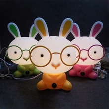 Настольные лампы для чтения с вилкой США/ЕС, детская комната, панда, медведь, Мультяшные животные, Ночной светильник, декоративные лампы для спальни, настольные лампы, детский подарок