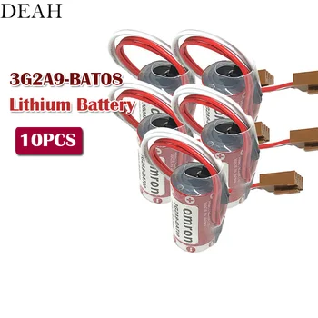 

10pcs Original New Lithium Battery 3G2A9-BAT08 C500-BAT08 3.6V PLC Lithium Batteries with plugs connectors ER17/33 3G2A9-BAT08