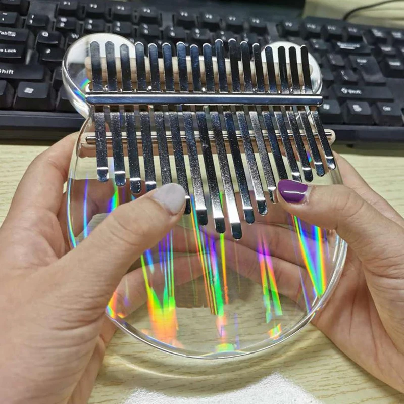 Kalimba 17 Keys Thumb Piano Finger Piano with Case Study Booklet Tune Hammer Stickers musical instrument