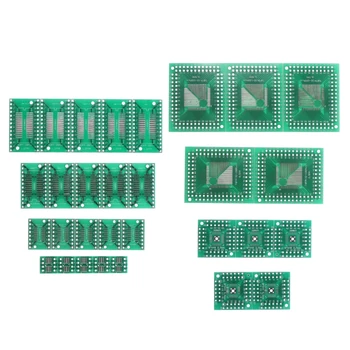 

30 Pcs PCB Board Kit SMD To DIP Adapter Converter FQFP32-100 QFN48 SOP8 16 24 28W91A
