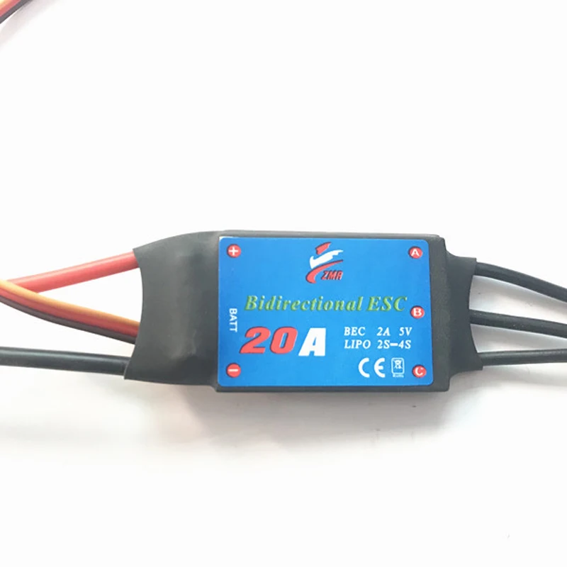 1 шт. 20 Вт, 30 Вт, 40/50/60/80A двойной способ ESC Бесщеточный скоростной контроллер w 5V 5A UBEC 2-6S Lipo Запчасти для RC ROV подводный двигатель лодка