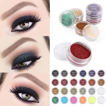 

24 Colors Single Eyeshadow Pallete Glitter Metallic Pigment Eyeshadow Mono Eyeshadow Matte Lasting Eye Shadow Waterproof TSLM1