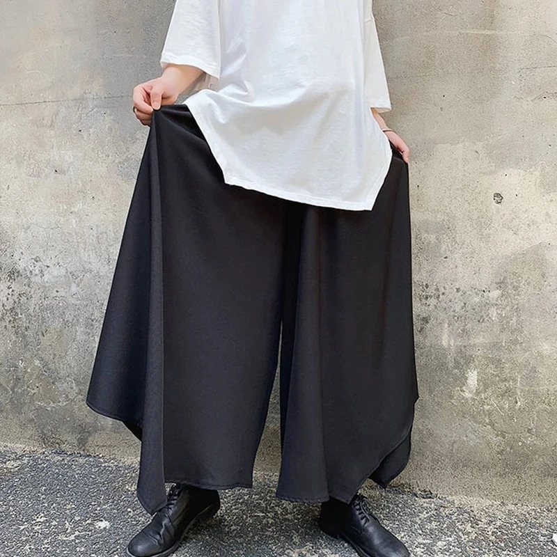 Men's Wide-Leg Pants Spring And Autumn New Neutral Minimalist Male Slave With The Same Fashion Super Loose Large Size Pants