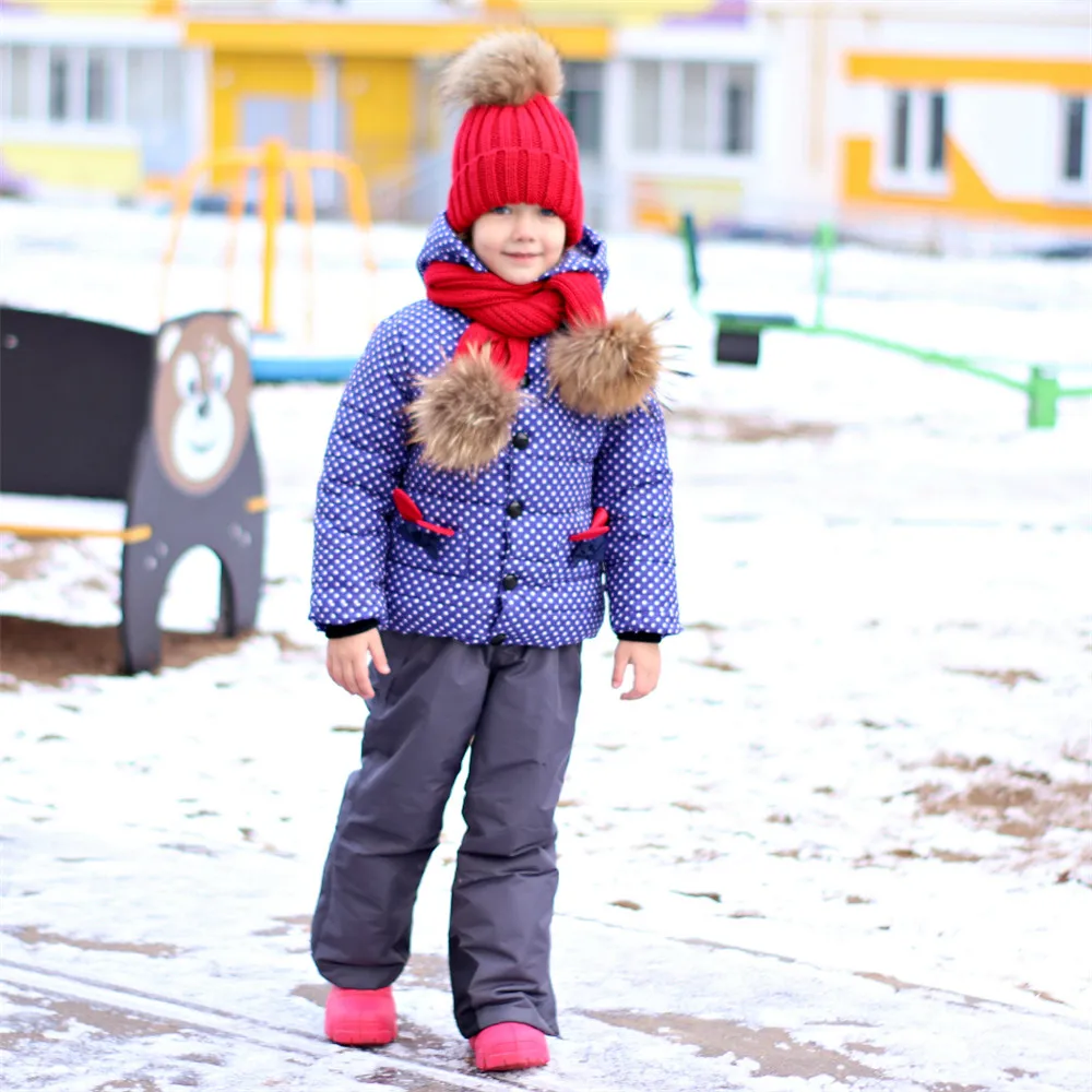 Зимнее пальто для девочек; куртка-пуховик с капюшоном в горошек с животным принтом; Детский пуховик для девочек; зимнее пальто для маленьких девочек; D20