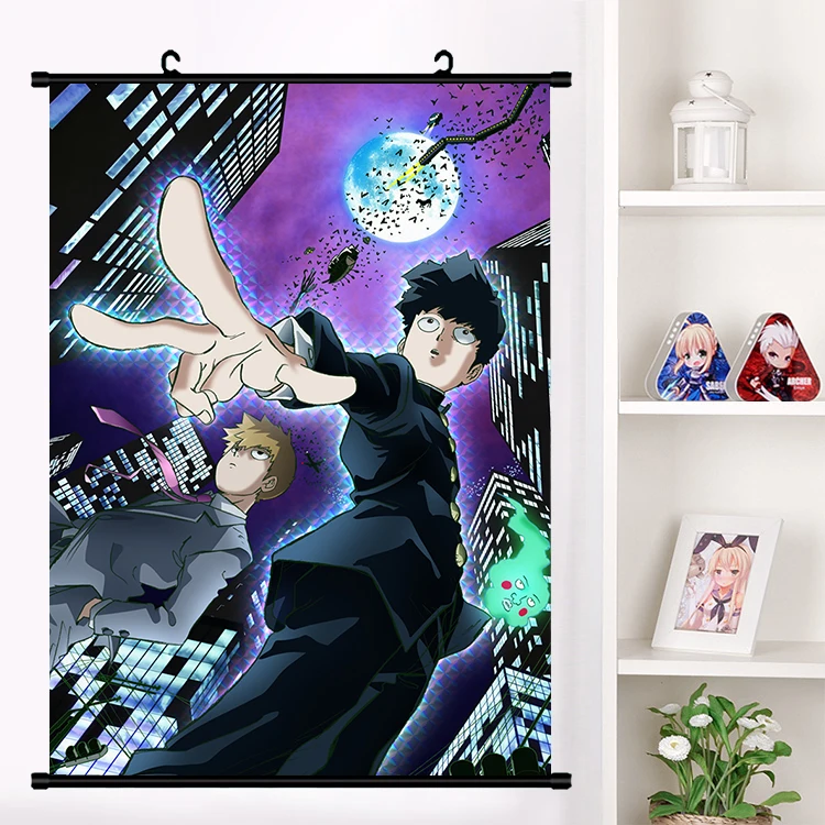 Аниме Mob Psycho (милый чудак 100 кагеяма шигео reigen arataka улыбающегося настенные картины
